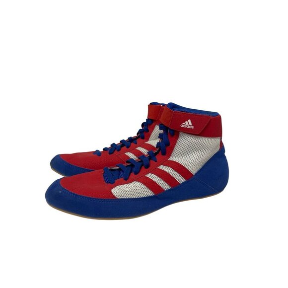 Adidas Men's HVC 2 Wrestling Boxing Shoe Red White Blue Combat Speed Size 9 - Picture 3 of 10